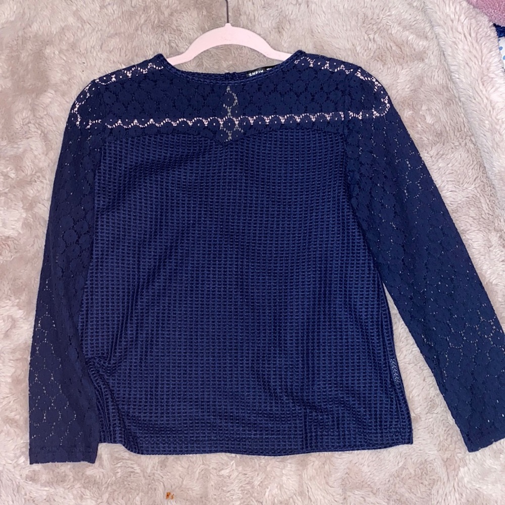 Lace long sleeve shirt
